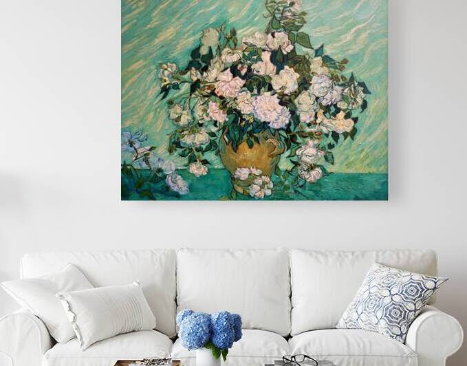 Vincent Van Gogh - Roses - 1890 by Marco Brivio