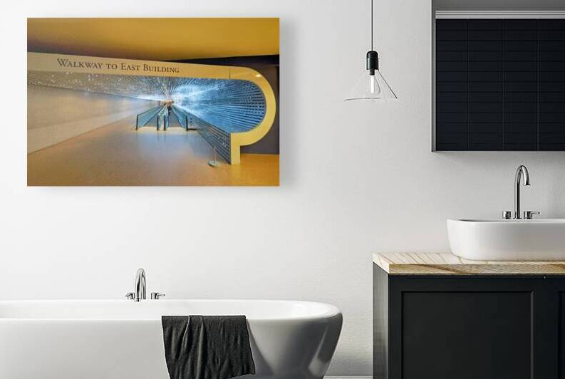 The walkway connecting East and West Buildings of the National Gallery of Art. Washington D.C. by Marco Brivio