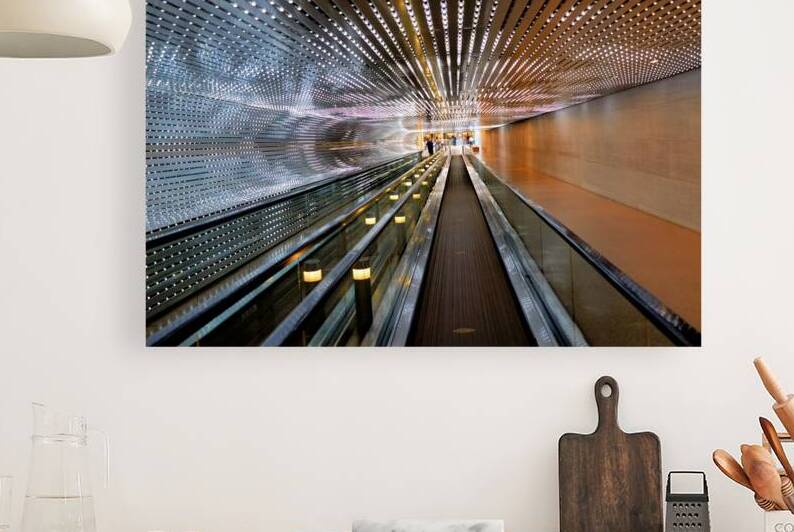 The walkway connecting East and West Buildings of the National Gallery of Art. Washington D.C. by Marco Brivio