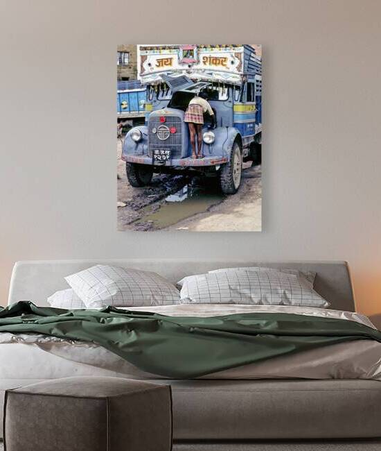 Nepal. Kathmandu. Repairing a truck by Marco Brivio