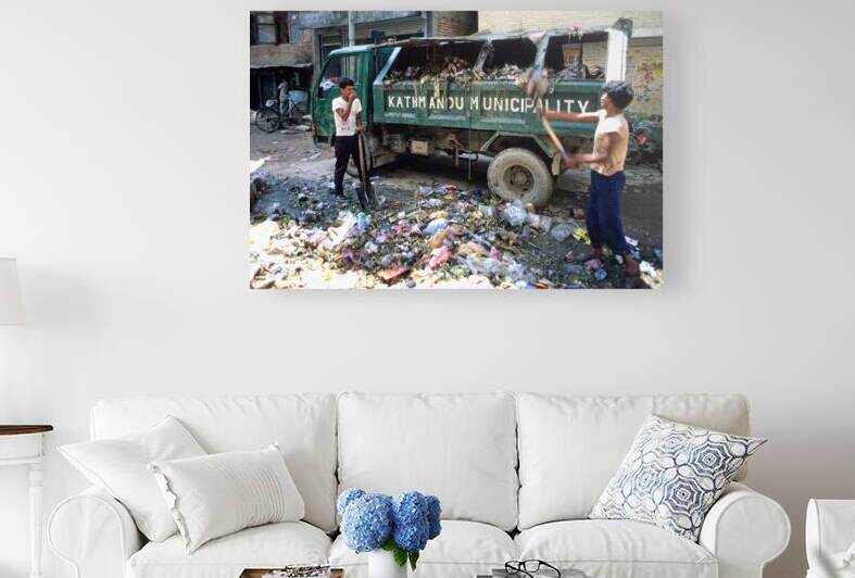 Nepal. Kathmandu. Dustmen by Marco Brivio