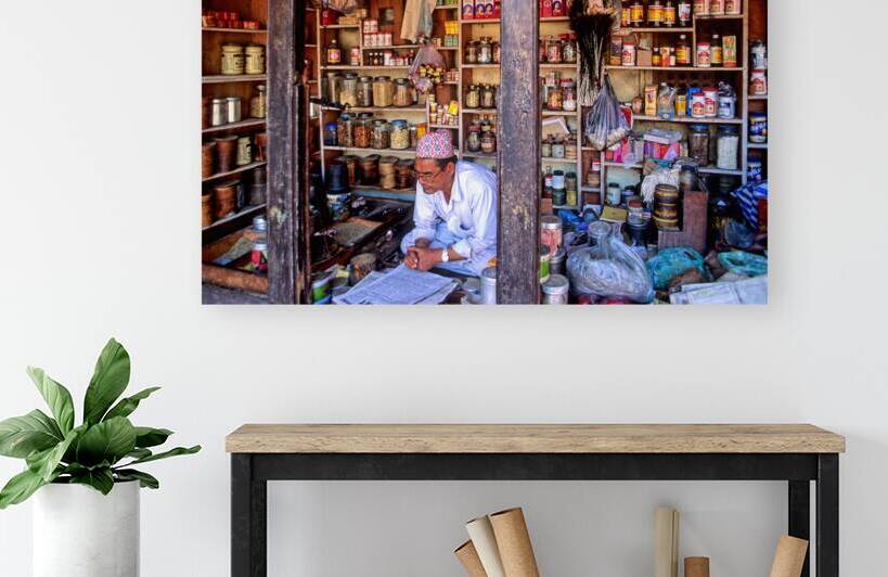 Nepal. Kathmandu. Grocer by Marco Brivio