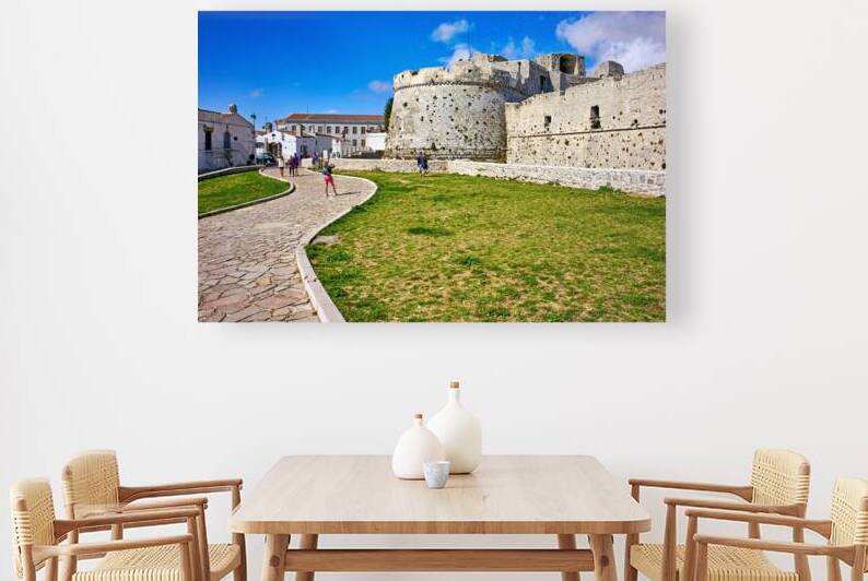 Apulia Puglia Gargano Italy. Monte SantAngelo. Castello Normanno Svevo Aragonese by Marco Brivio