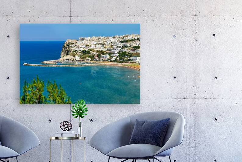 Apulia Puglia Gargano Italy. Elevated view of Peschici by Marco Brivio