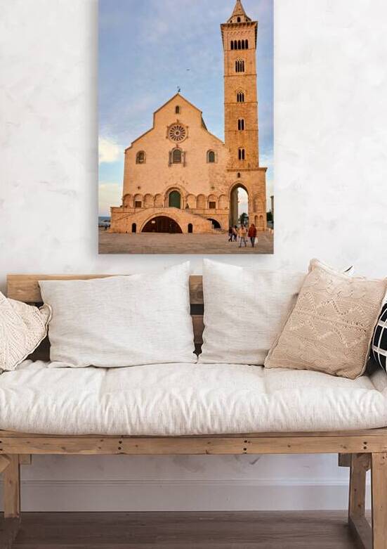 Apulia Puglia Italy. Trani. Basilica Cattedrale Beata Maria Vergine Assunta dedicated to Saint Nicholas at dusk by Marco Brivio