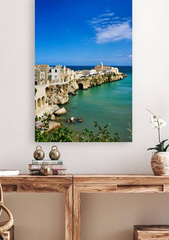 Vieste Gargano. Apulia Puglia Italy. Cape San Francesco and San Francesco church by Marco Brivio