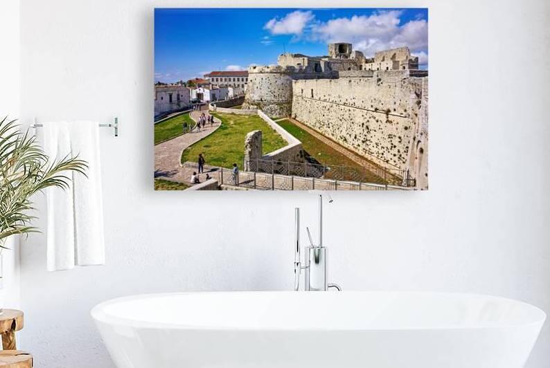 Apulia Puglia Gargano Italy. Monte SantAngelo. Castello Normanno Svevo Aragonese by Marco Brivio