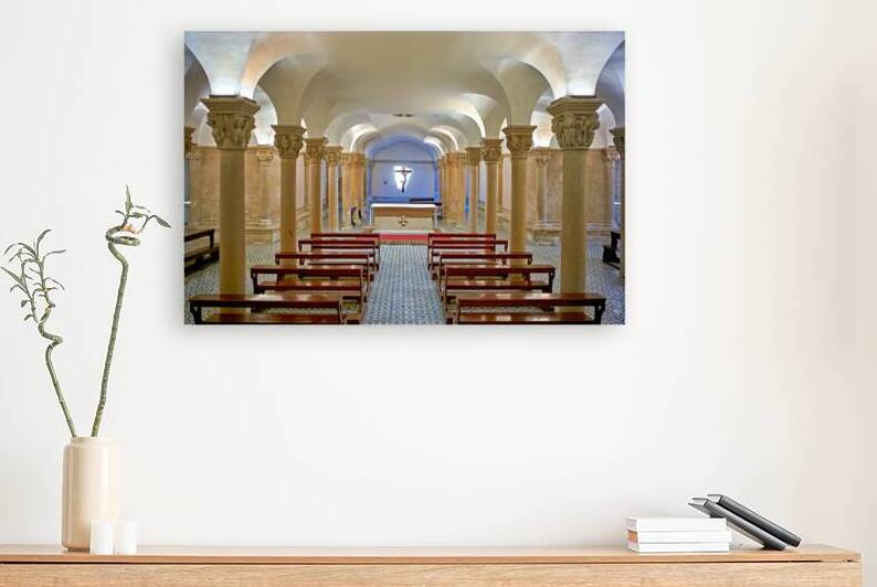 Apulia Puglia Salento Italy. Lecce. Cathedral Maria Santissima Assunta and Saint Orontius. The crypt by Marco Brivio