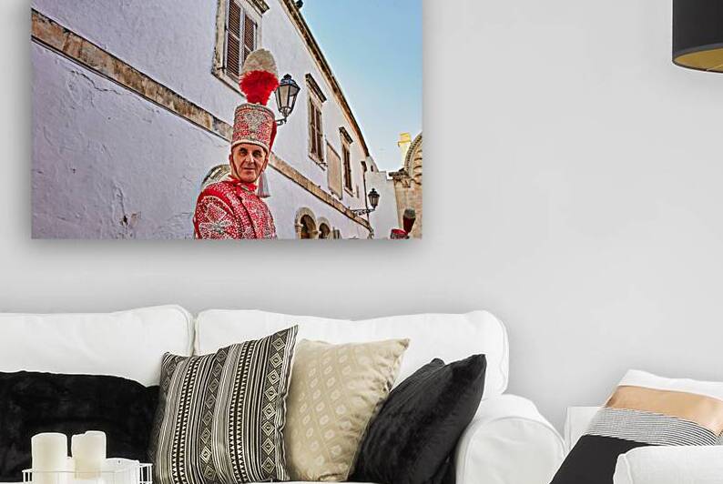 Apulia Puglia Italy. Ostuni. Festival of Saint Orontius. The cavalcata a procession of horses in the streets of the town by Marco Brivio