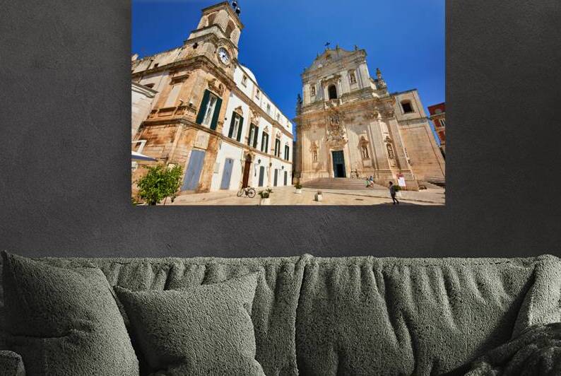 Apulia Puglia Italy. Martina Franca. Piazza Plebiscito and the Cathedral. Basilica S. Martino by Marco Brivio