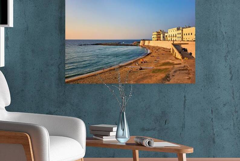 Salento. Apulia Puglia Italy. Gallipoli. People on the beach by Marco Brivio