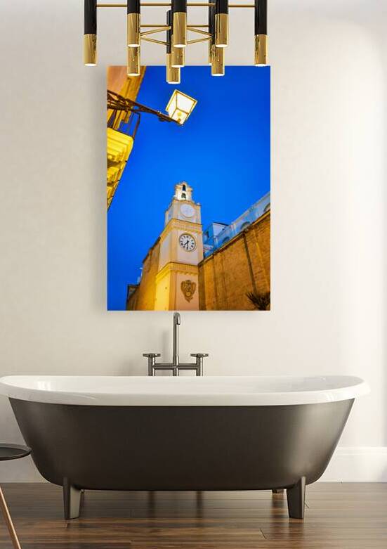 Salento. Apulia Puglia Italy. Gallipoli. The cathedral at night by Marco Brivio