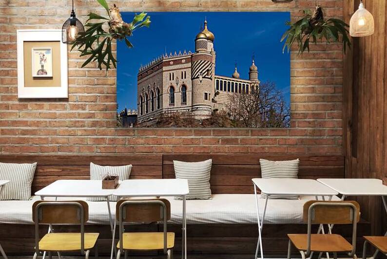 Bologna Italy. Rocchetta Mattei is a fortress located in the northern Apennines by Marco Brivio