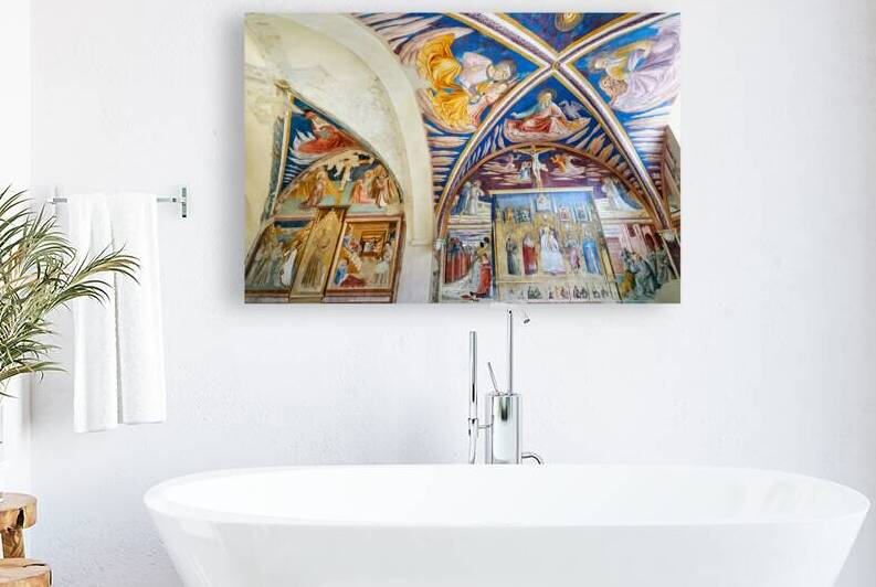 Montefalco Umbria Italy. San Francesco Church frescoed by Benozzo Gozzoli by Marco Brivio