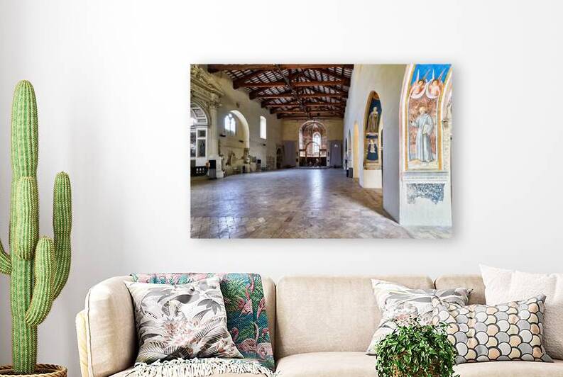 Montefalco Umbria Italy. San Francesco Church frescoed by Benozzo Gozzoli by Marco Brivio