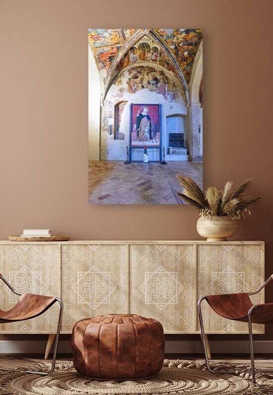 Montefalco Umbria Italy. San Francesco Church frescoed by Benozzo Gozzoli by Marco Brivio