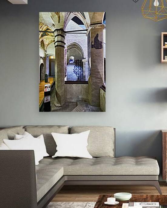 Foligno Umbria Italy. Frescoes at Trinci Palace Palazzo Trinci a patrician residence and museum. by Marco Brivio