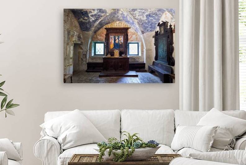 Montefalco Umbria Italy. San Francesco Church frescoed by Benozzo Gozzoli by Marco Brivio