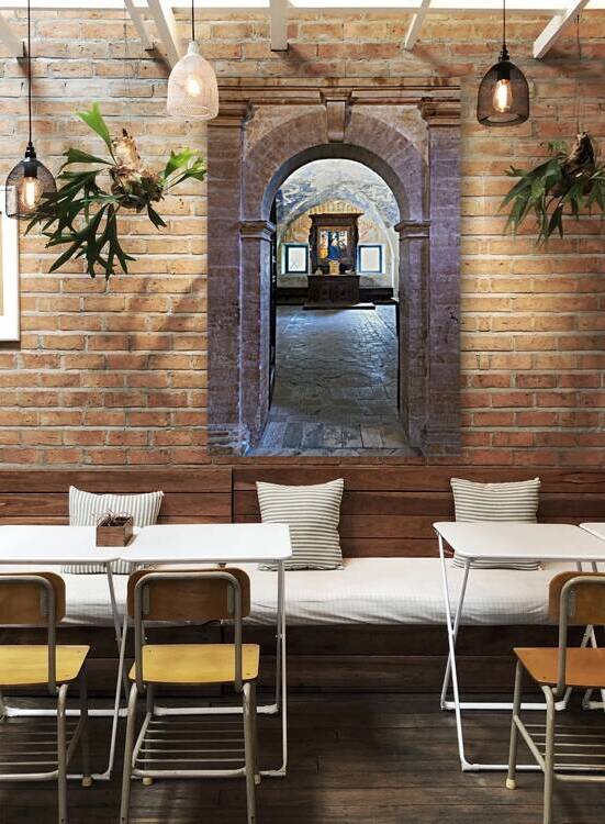 Montefalco Umbria Italy. San Francesco Church frescoed by Benozzo Gozzoli by Marco Brivio