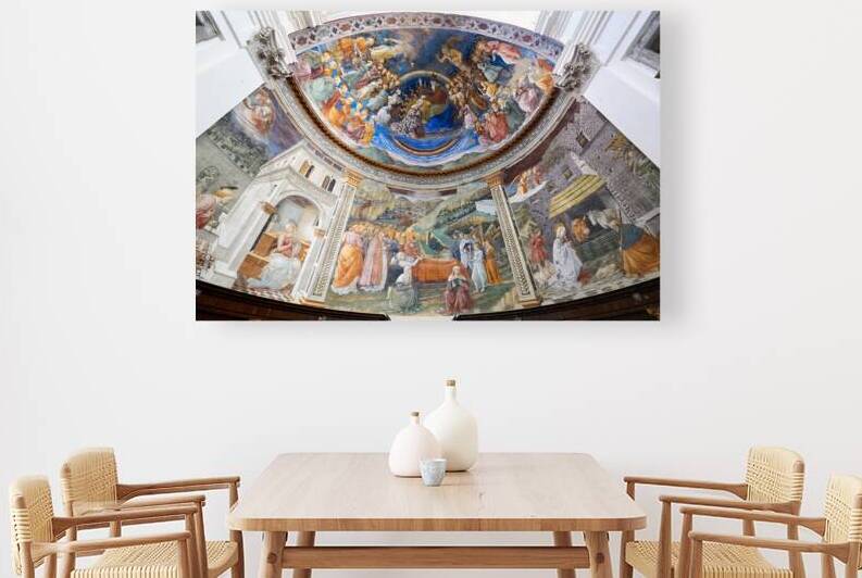 Spoleto Umbria Italy. The interior of the Cathedral. The frescoed apse by Filippo Lippi by Marco Brivio