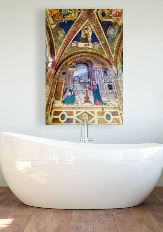 Spello Umbria Italy. Baglioni Chapel frescoed by Pinturicchio in Santa Maria Maggiore Church by Marco Brivio