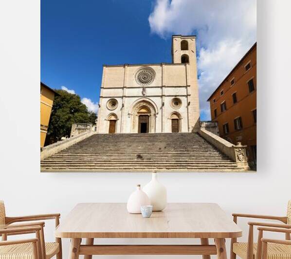 Todi Umbria Italy. Concattedrale della Santissima Annunziata. Cathedral. Piazza del Popolo by Marco Brivio