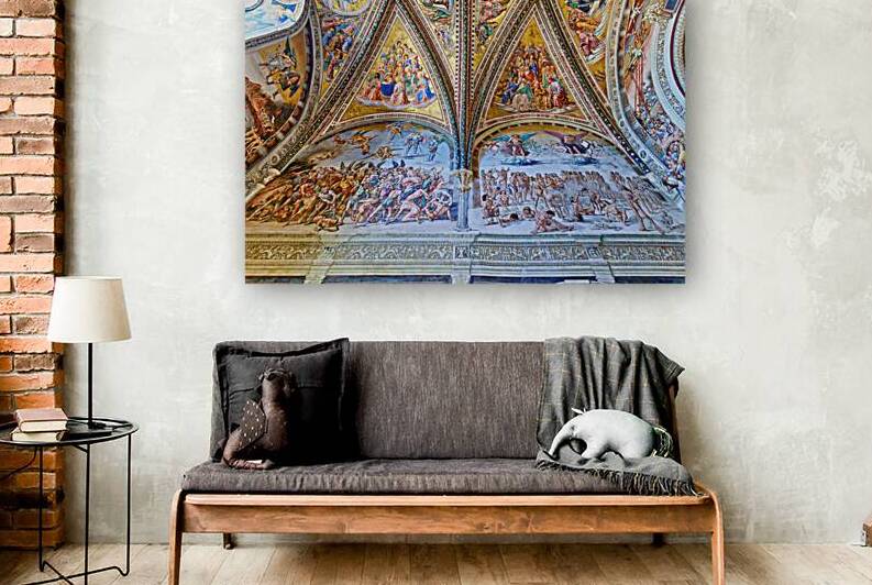 Orvieto Umbria Italy. The vault of the chapel of the Madonna di San Brizio frescoed by Fra Angelico and Benozzo Gozzoli by Marco Brivio