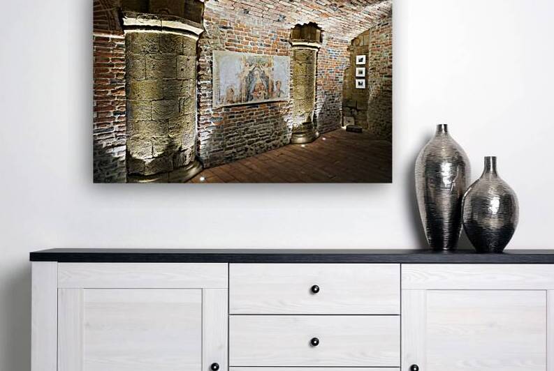 Città della Pieve Umbria Italy. The Cathedral of San Gervasio e Protasio. The crypt by Marco Brivio