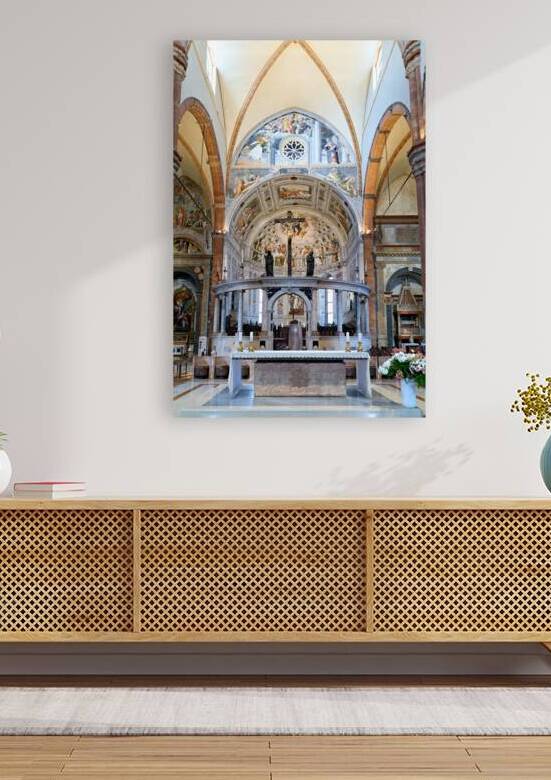 Verona Veneto Italy. Verona Cathedral Duomo di Verona. The altar by Marco Brivio