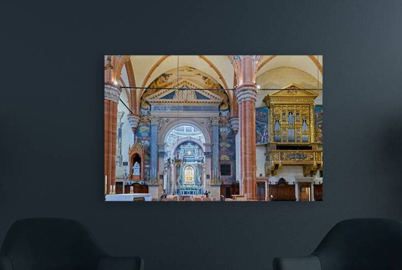 Verona Veneto Italy. Verona Cathedral Duomo di Verona. The organ by Marco Brivio