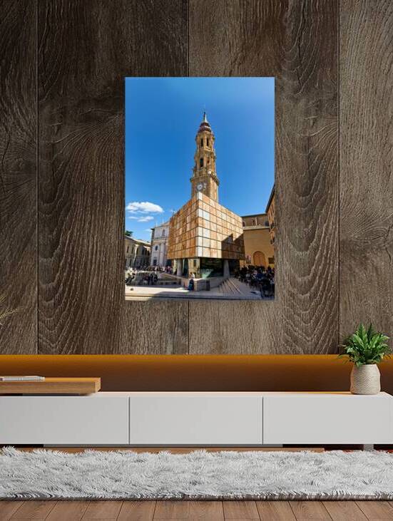 Zaragoza Spain. Cathedral of the Savior of Zaragoza. Catedral del Salvador   La Seo. Museo del Foro de Caesaraugusta by Marco Brivio