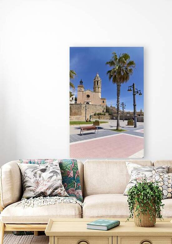 Sitges Catalunya Spain. Church esglesia de Sant Bartomeu i Santa Tecla by Marco Brivio