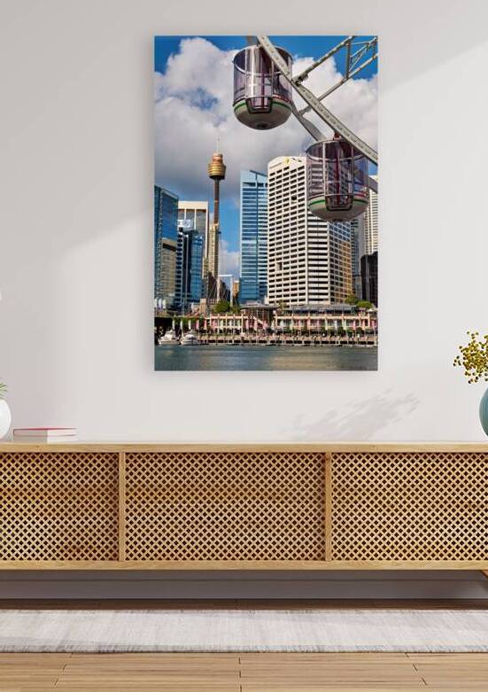 Sydney Harbour with Ferris Wheel and Tower by Marco Brivio