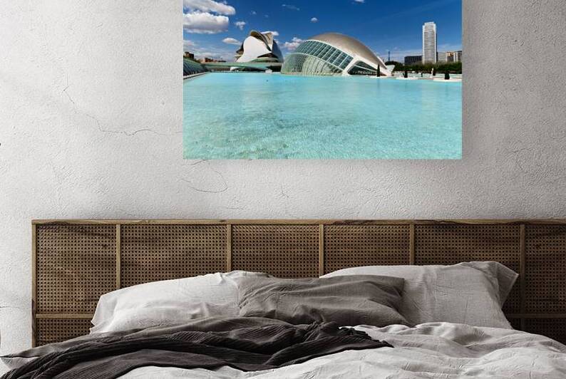 Valencia City of Arts and Sciences with Hemisferic during the da by Marco Brivio