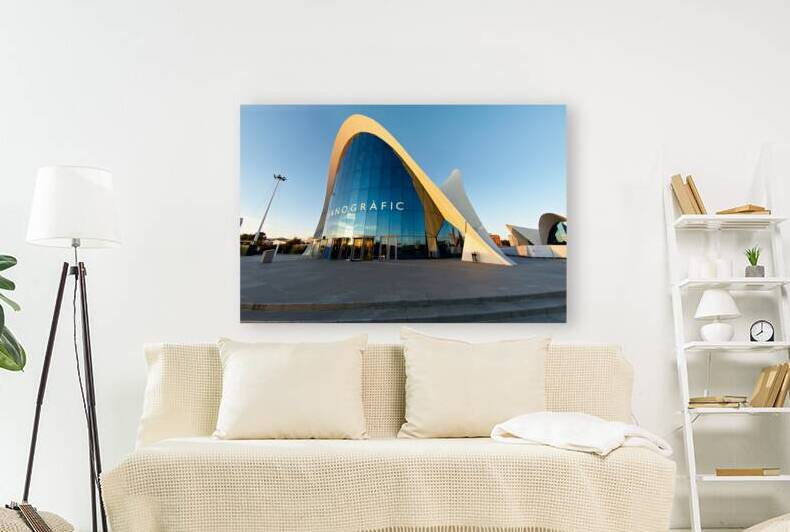 Valencia shows Oceanografic oceanarium at sunset time by Marco Brivio