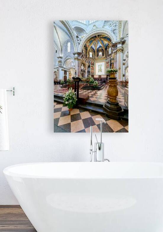 Visitors explore the interior of Valencia Cathedral by Marco Brivio