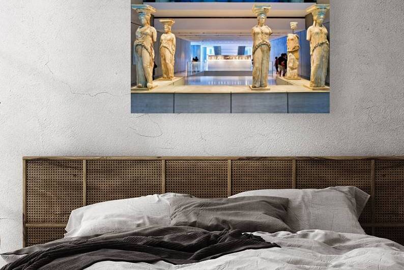 Caryatids on display at the Acropolis Museum in Athens Greece by Marco Brivio