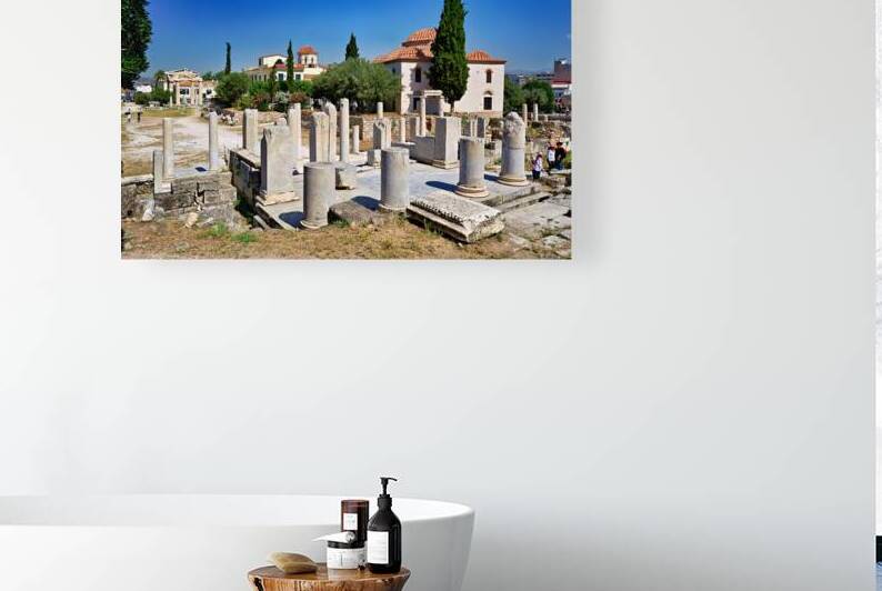 Exploring the Roman Agora in Athens Greece on a sunny day by Marco Brivio