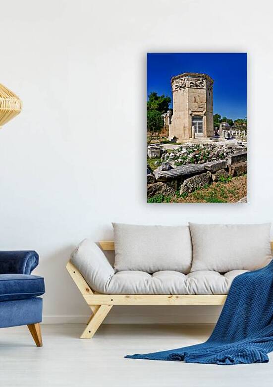 Exploring the tower of the winds in athens greece at roman agora by Marco Brivio