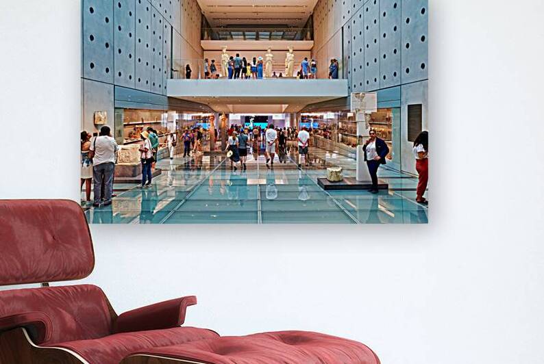 Visitors explore the Acropolis Museum in Athens Greece by Marco Brivio