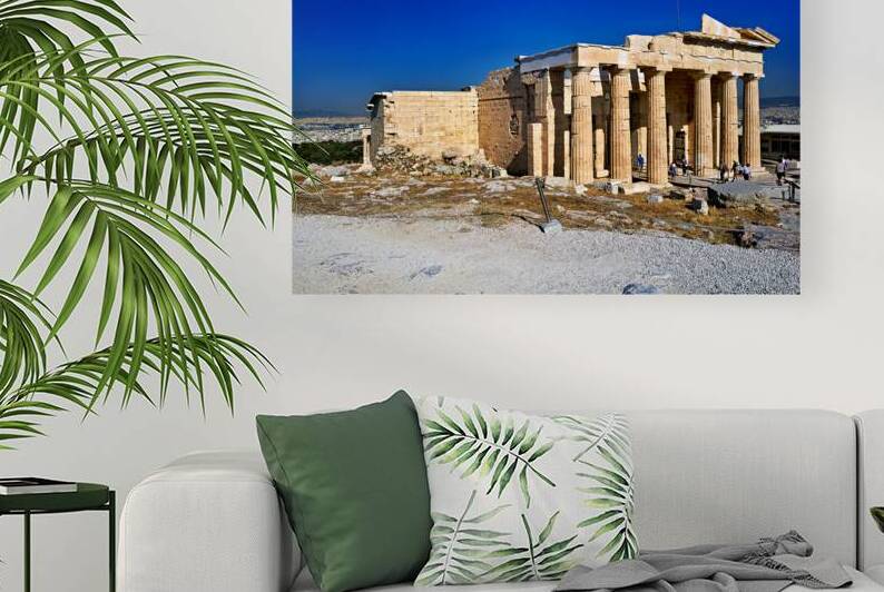 Visit to Propylaea at Acropolis in Athens Greece during the day by Marco Brivio