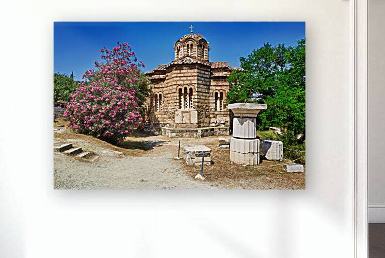 Old church of the holy apostles in athens at the ancient agora by Marco Brivio
