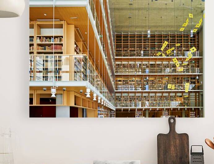People explore the National Library in Athens by Marco Brivio