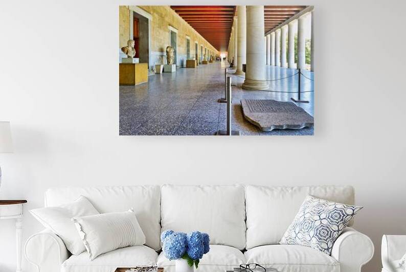 Visit stoa of attalos at ancient agora in athens greece by Marco Brivio