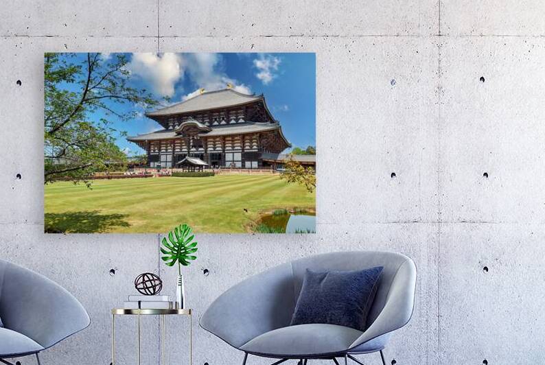 Visit to Todai ji temple in Nara Japan with green landscape by Marco Brivio