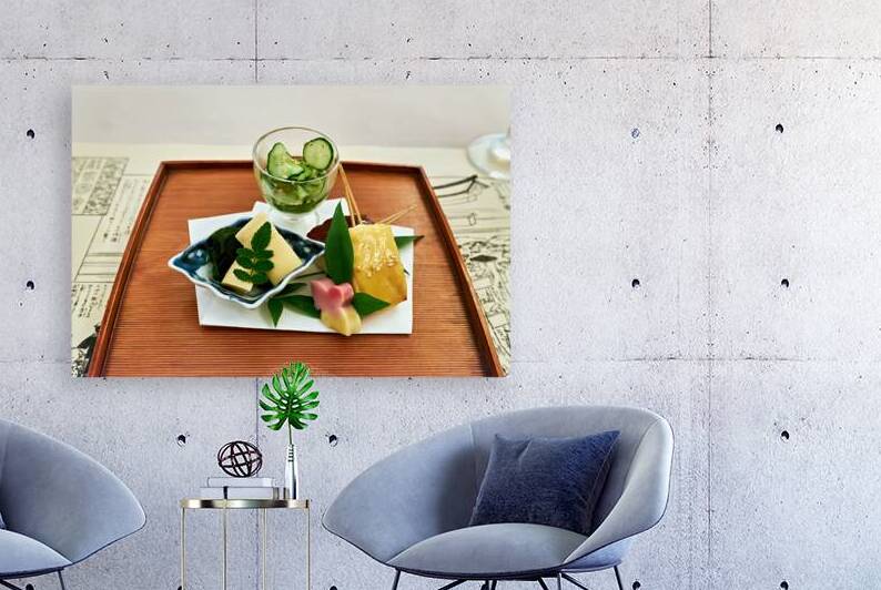 Traditional Japanese food served in a restaurant in Miyajima Jap by Marco Brivio