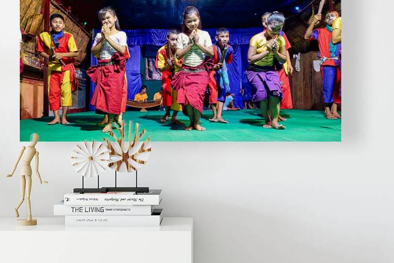 Children performing traditional Cambodian dance. by Marco Brivio