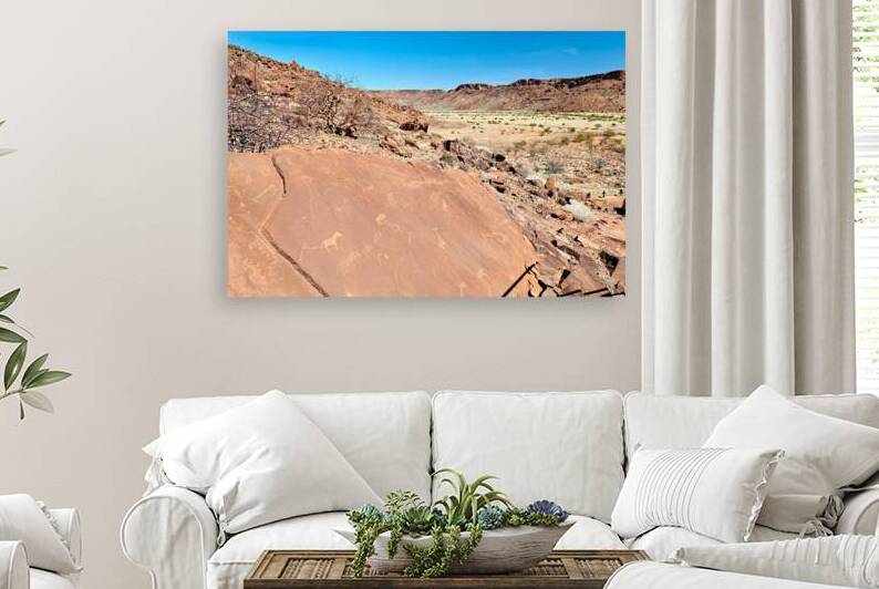 Prehistoric rock engravings in Twyfelfontein Kunene region by Marco Brivio