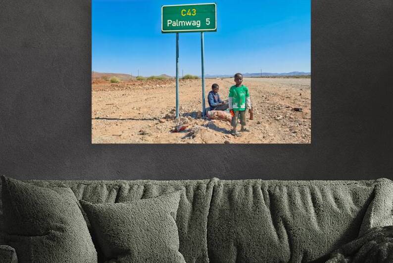 Children near Palmwag in Kunene Region of Namibia by Marco Brivio