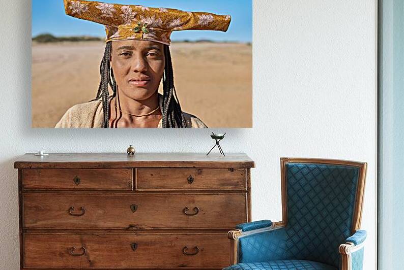 Portrait of woman from Herero Bantu group in Namibia by Marco Brivio